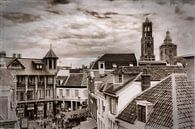 Innenstadt Utrecht in schwarz-weiss von Jan van der Knaap Miniaturansicht
