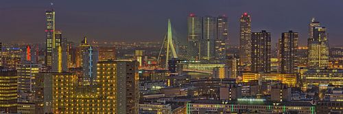 Rotterdam city centre by night