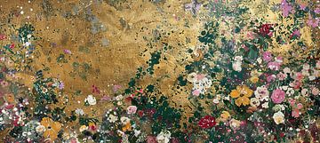 Réseau de fleurs enchantées sur Peinture Abstraite