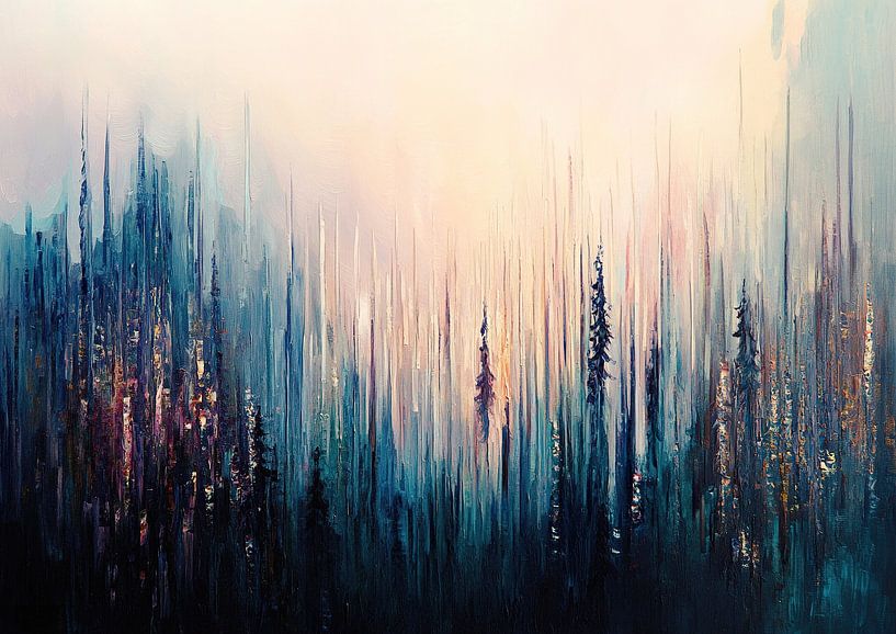 Cancún Abstract | Twilight Mirage by Abstract Painting