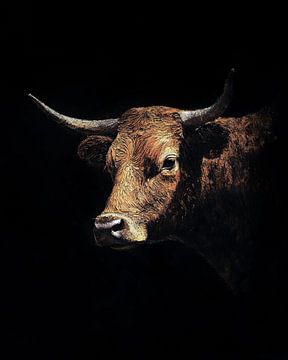 De Majestueuze Bruine Koe van Thea