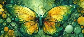 Dewdrop Wings Fiesta by Eye catching paintings