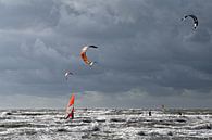 Kitesurfing in St. Peter-Ording; Germany by Karsten Rahn thumbnail