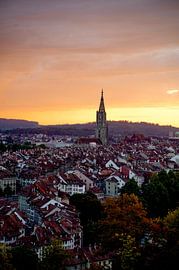 Sonnenuntergang in Bern, Schweiz von Denise Hendrikx