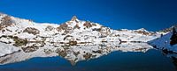 Winterpanorama en weerspiegeling bij de Grünwaldsee van Christa Kramer thumbnail