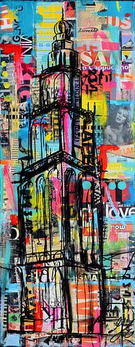 Martin tower big city by Janet Edens