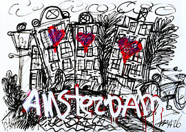 Mister Artsy Graffiti Flowers Nr. 6 von Mister Artsy DigiTales