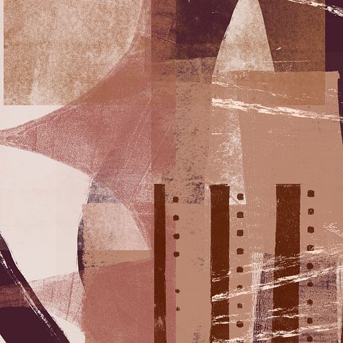 Raw Romance. Moderne abstracte kunst in warme kleuren nr.4