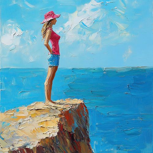 Kustkliffen Landschap | Silent Watcher on the Cliffs