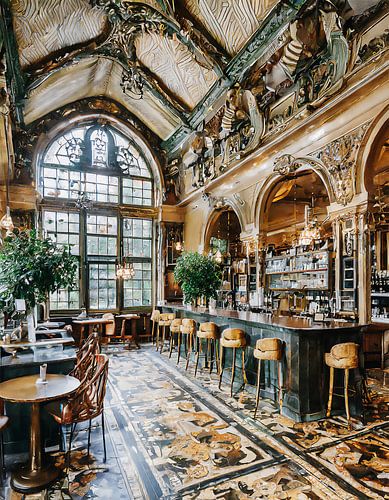 Luxe koffiebar met twee verdiepingen