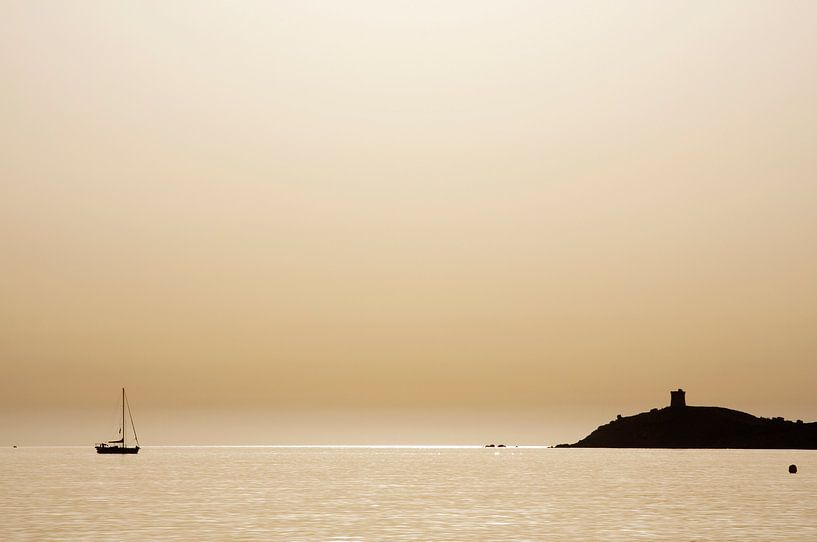 Goldener Sonnenuntergang Korsika von Marlon Dias