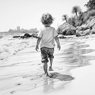 Am Strand von Schwarzer Kaffee