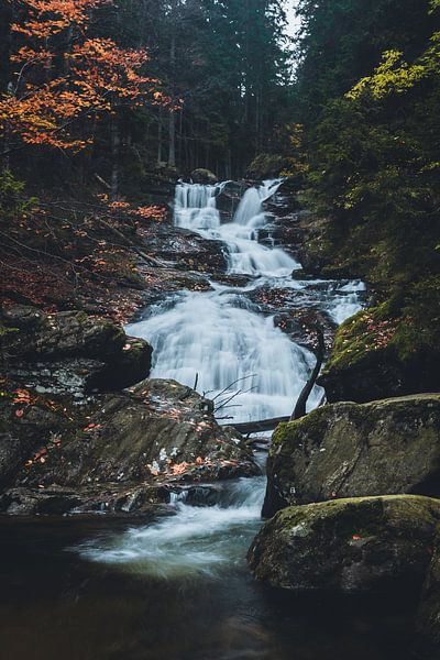 Autumn waterfall by Christian Späth