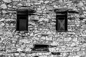 Gesicht an Hauswand