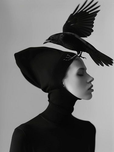 Black crane by haroulita