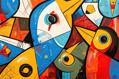 Five Birds | Geometric Birdscapes