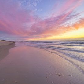 Sonnenuntergang mit Pastelltönen am Strand von Domburg von Sugar_bee_photography
