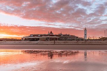 Zonsopkomst op het strand van Noordwijk van Yanuschka Fotografie | Noordwijk