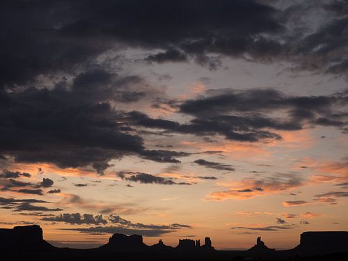 Silhouette des Monument Valley