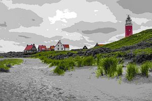 Vuurtoren de Cocksdorp op Texel van Rob Boon