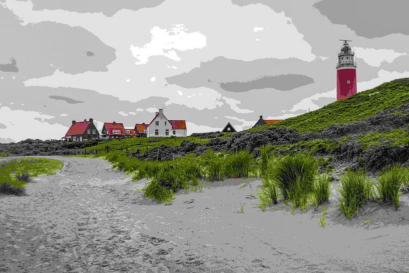Leuchtturm de Cocksdorp auf Texel von Rob Boon