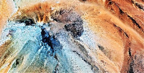 diAnden in Südamerika von oben mixed media