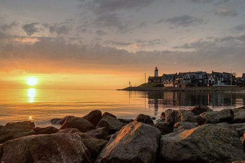 Zonsondergang op Urk