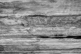 Minimalismus Kunst Fotografie Betonwand Schwarz und Weiß von Hendrik-Jan Kornelis