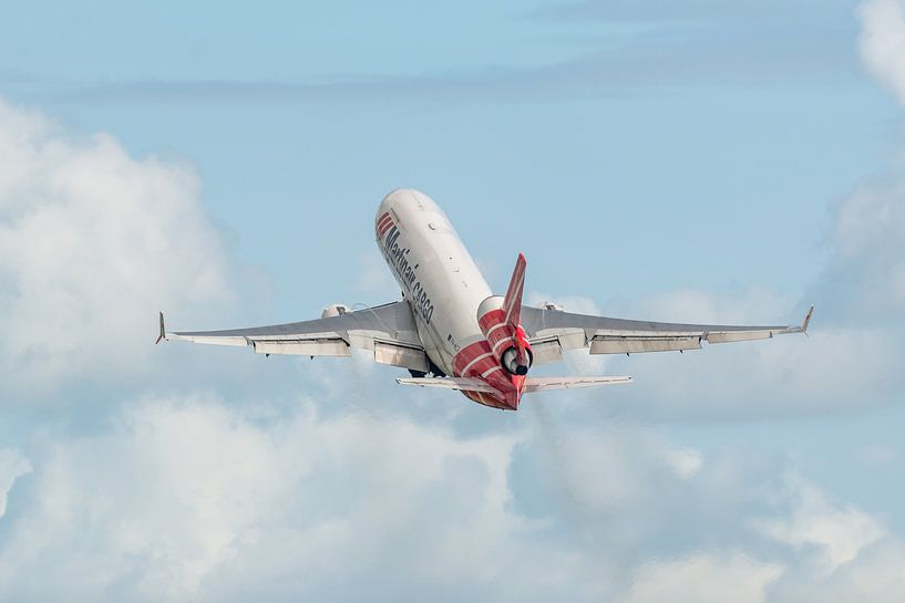 Airborne: MD-11 of Martinair Cargo (the PH-MCR). by Jaap van den Berg