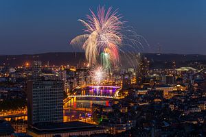 Feuerwerk in Lüttich von Bert Beckers