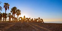 Malaga, strand Playa de La Malagueta - Spanje van Gerard van de Werken thumbnail