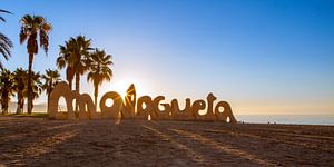 Malaga, strand Playa de La Malagueta - Spanje