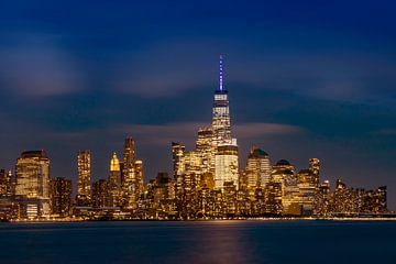 Lower Manhattan Skyline at Night