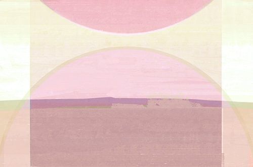 Abstracte Bauhaus Vormen Zacht Pastel