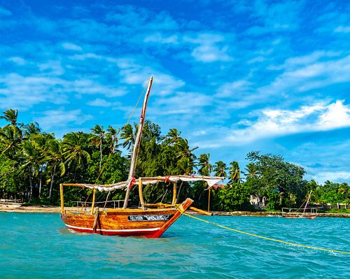 Zanzibar, un navire à l'ancre