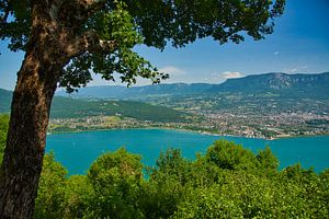 Uitzicht op Lac de Bourget van Tanja Voigt