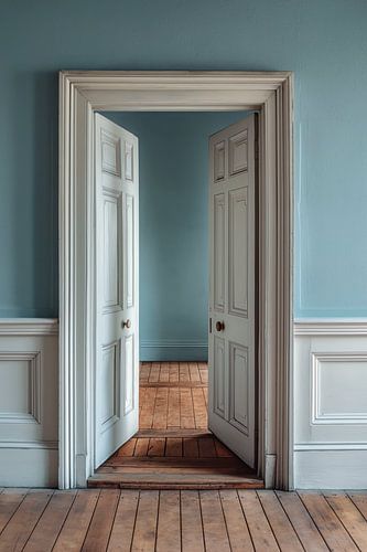 Silent Passage — nr. 01 | sereen interieur in zacht blauw