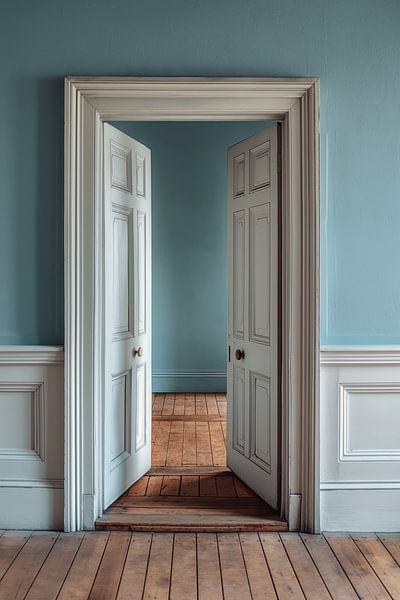 Silent Passage — nr. 01 | sereen interieur in zacht blauw van Marianne Ottemann - OTTI