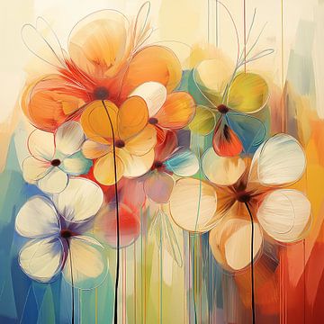 Bloemen kleurig van Bert Nijholt