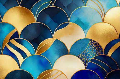 Ätherisches Blau & Gold