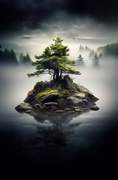 Blick auf die Insel von fernlichtsicht