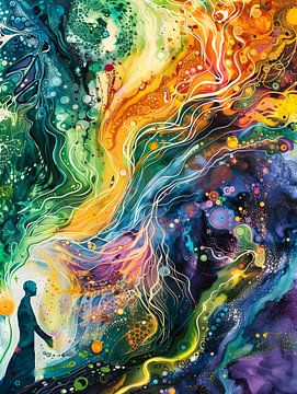 Connected with the Universe | Modern Painting by Frank Daske | Foto & Design