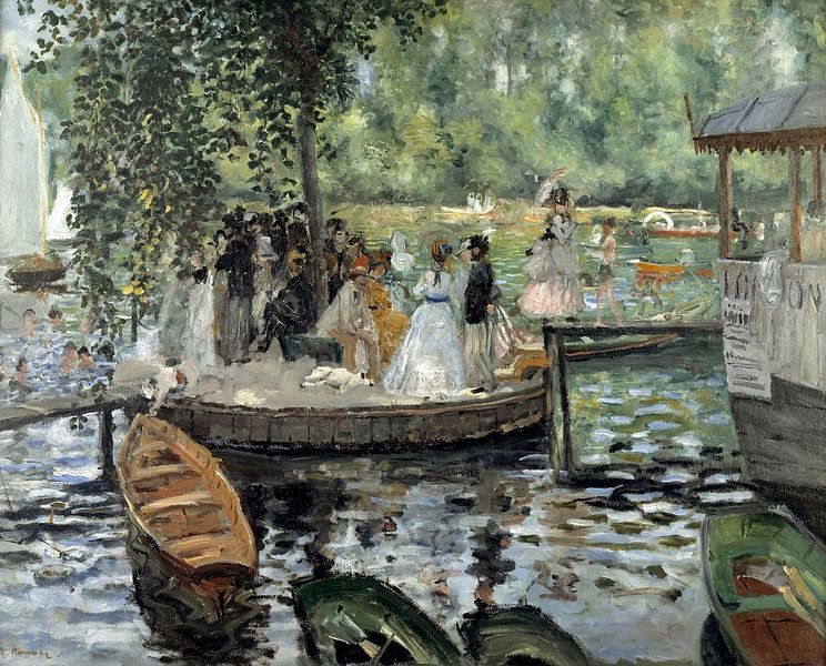 La Grenouillere - Pierre-Auguste Renoir von 1000 Schilderijen