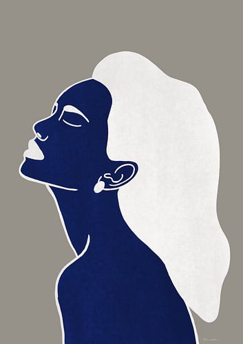 Elegante zen blaue Frau #2