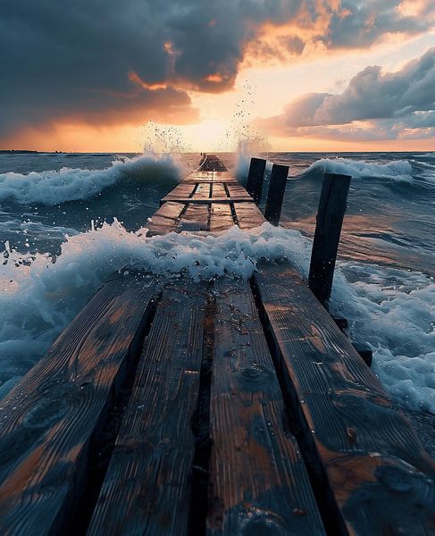 Goldene Stunde am Meer von fernlichtsicht