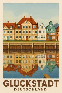 Miroir du silence - Vue sur le port à Glückstadt