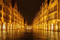 Principal market at night