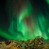 Northern lights over the mountains by Karla Leeftink