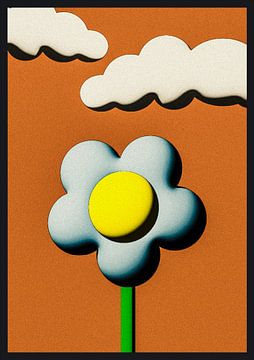 Blume in den Wolken