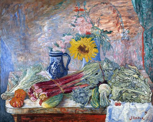 James Ensor. Bloemen en groenten